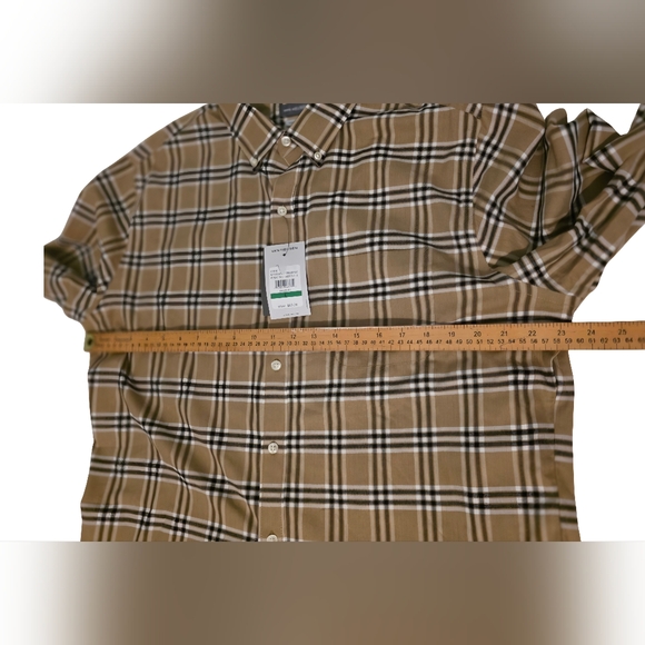 Van Heusen Men's Weekend Twill Shirt Crockery Plaid L NWT - Picture 7 of 15